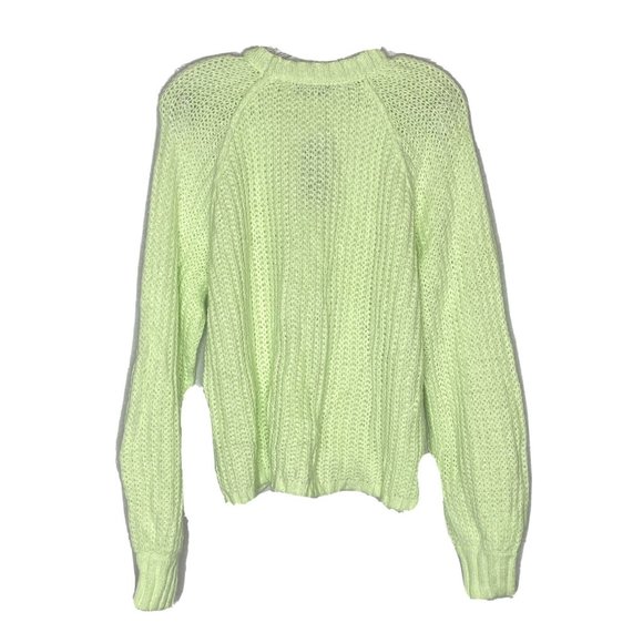Womens Wild Fable Crewneck Raglan Sweater Green L - Picture 4 of 4